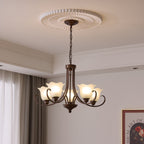 Nydorisra Chandelier Verre Floral Vintage Élégance - Neutralighting