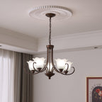 Nydorisra Chandelier Verre Floral Vintage Élégance - Neutralighting