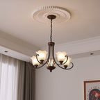 Nydorisra Chandelier Verre Floral Vintage Élégance - Neutralighting