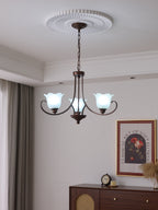 Nydorisra Chandelier Verre Floral Vintage Élégance - Neutralighting