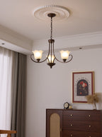 Nydorisra Chandelier Verre Floral Vintage Élégance - Neutralighting