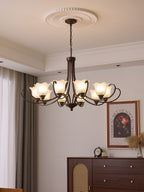 Nydorisra Chandelier Verre Floral Vintage Élégance - Neutralighting