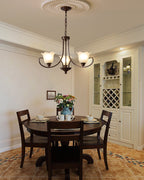 Nydorisra Chandelier Verre Floral Vintage Élégance - Neutralighting