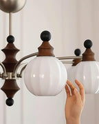 Mirena Lustre Orbe en Verre Bronze - Neutralighting