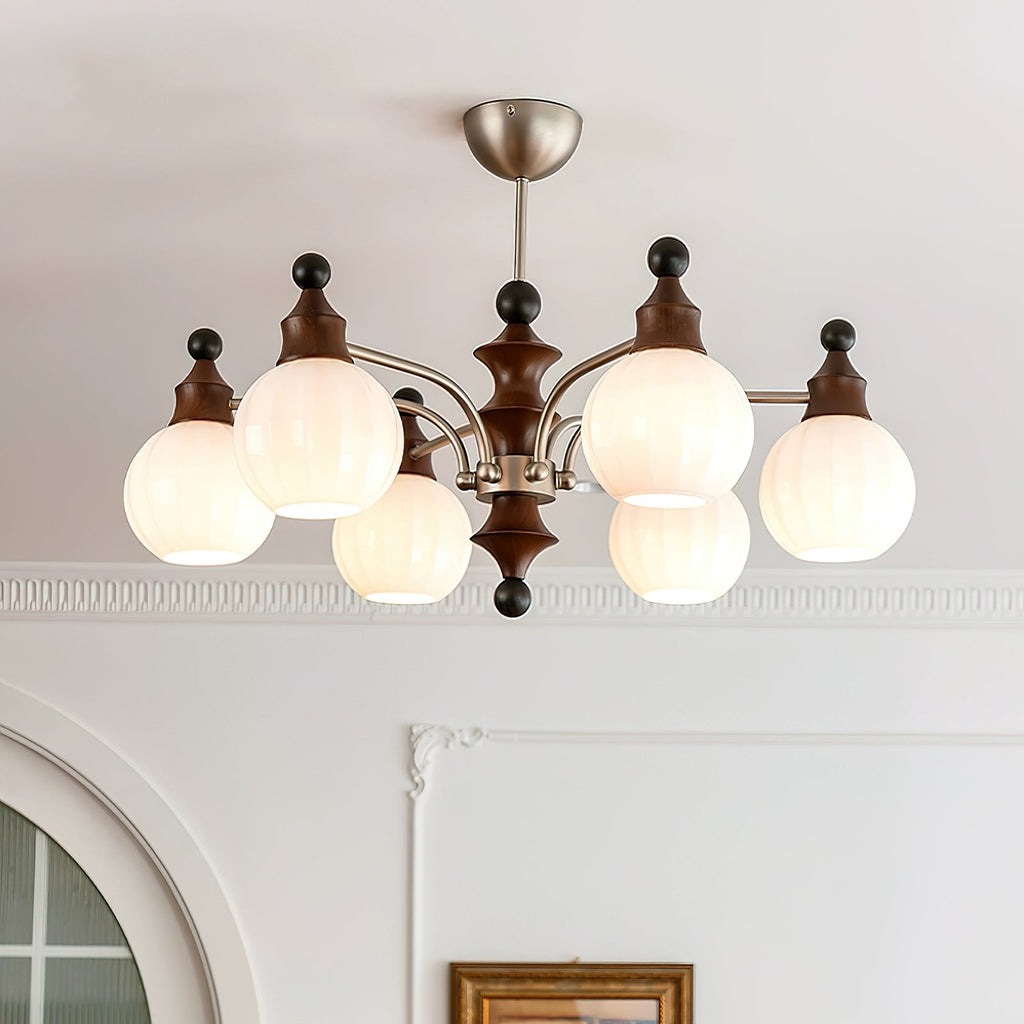 Mirena Lustre Orbe en Verre Bronze - Neutralighting