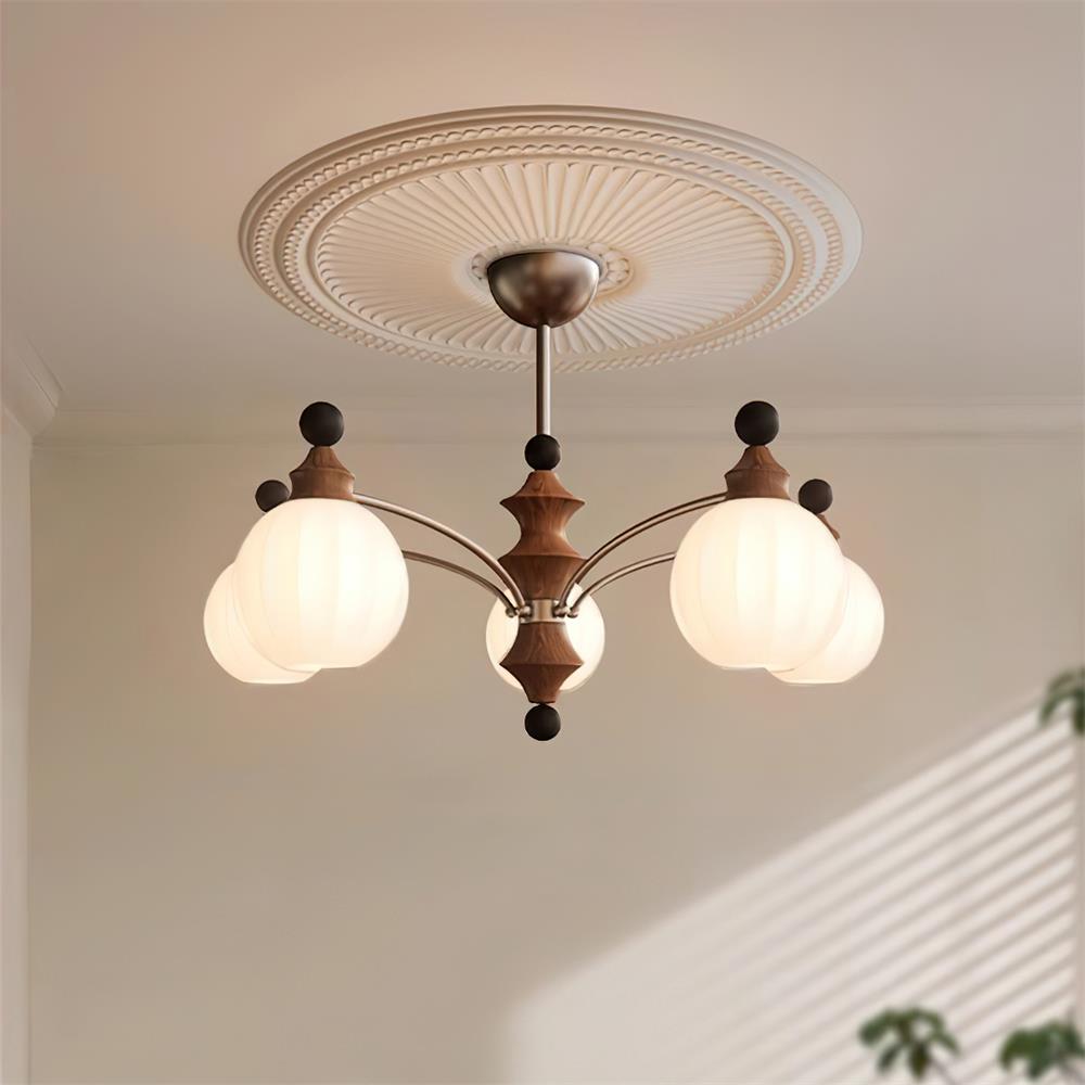 Mirena Lustre Orbe en Verre Bronze - Neutralighting