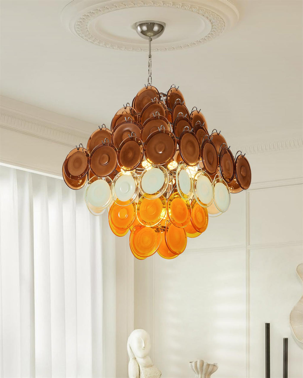 Miretta Lustre Disques en Verre Superposés - Neutralighting