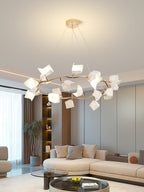 Arthearae Chandelier Postmoderne de Luxe en Céramique Florale - Neutralighting