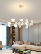 Arthearae Chandelier Postmoderne de Luxe en Céramique Florale - Neutralighting