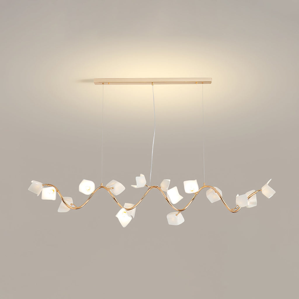 Arthearae Chandelier Postmoderne de Luxe en Céramique Florale - Neutralighting