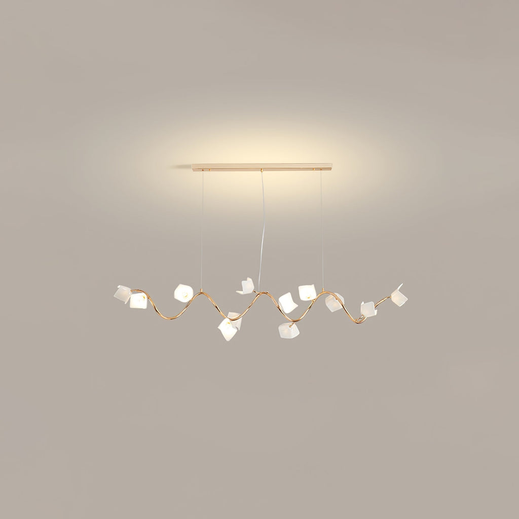 Arthearae Chandelier Postmoderne de Luxe en Céramique Florale - Neutralighting