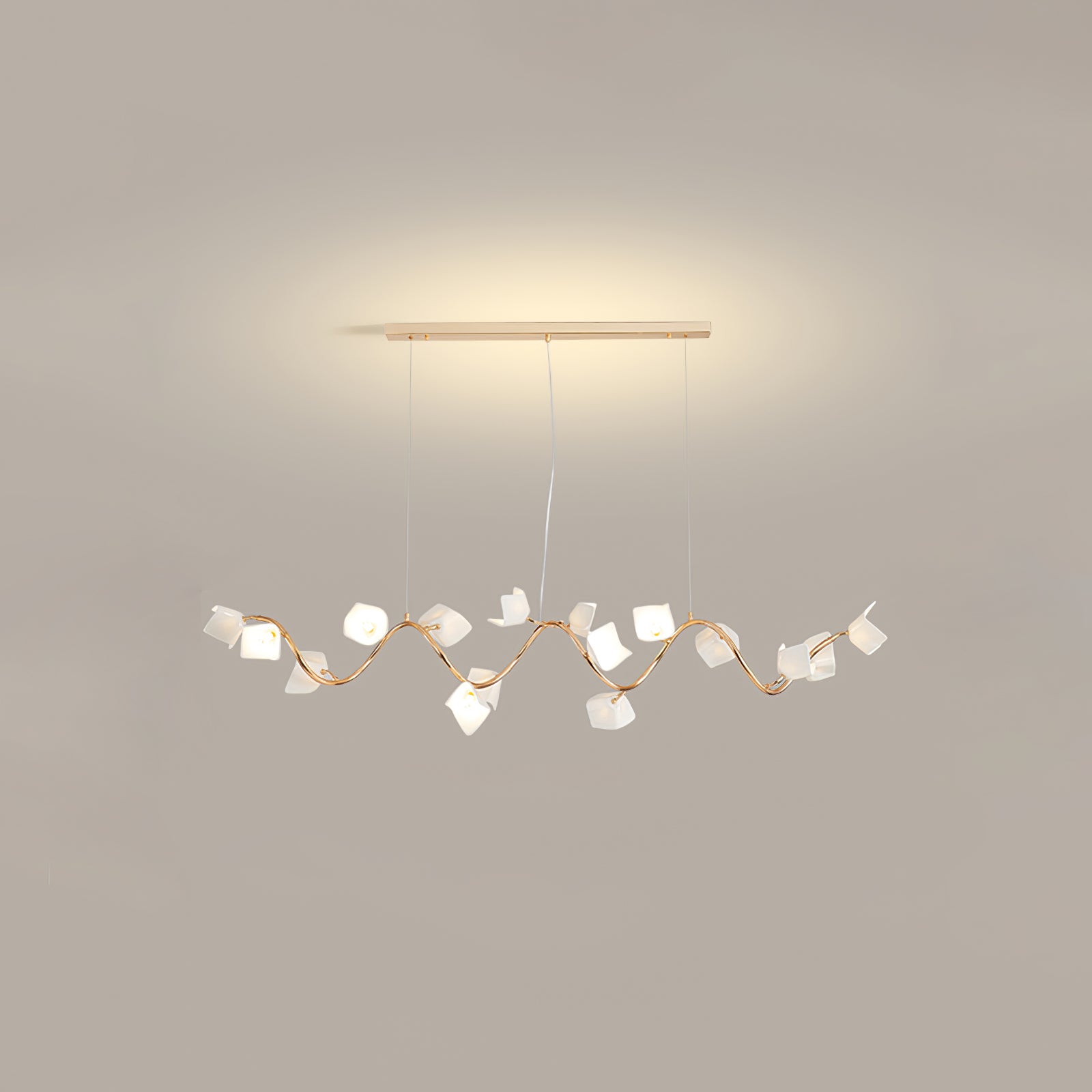 Arthearae Chandelier Postmoderne de Luxe en Céramique Florale - Neutralighting
