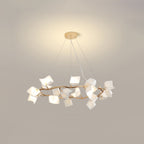 Arthearae Chandelier Postmoderne de Luxe en Céramique Florale - Neutralighting