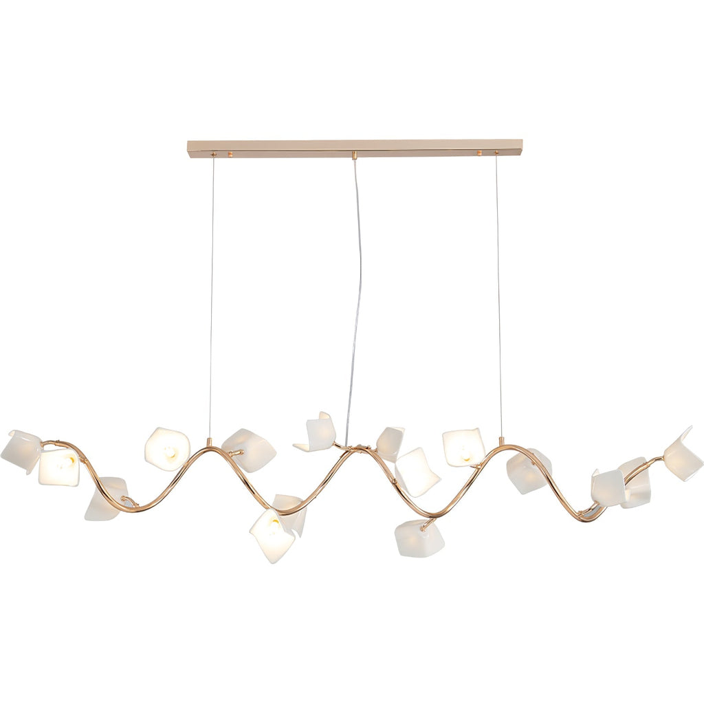 Arthearae Chandelier Postmoderne de Luxe en Céramique Florale - Neutralighting