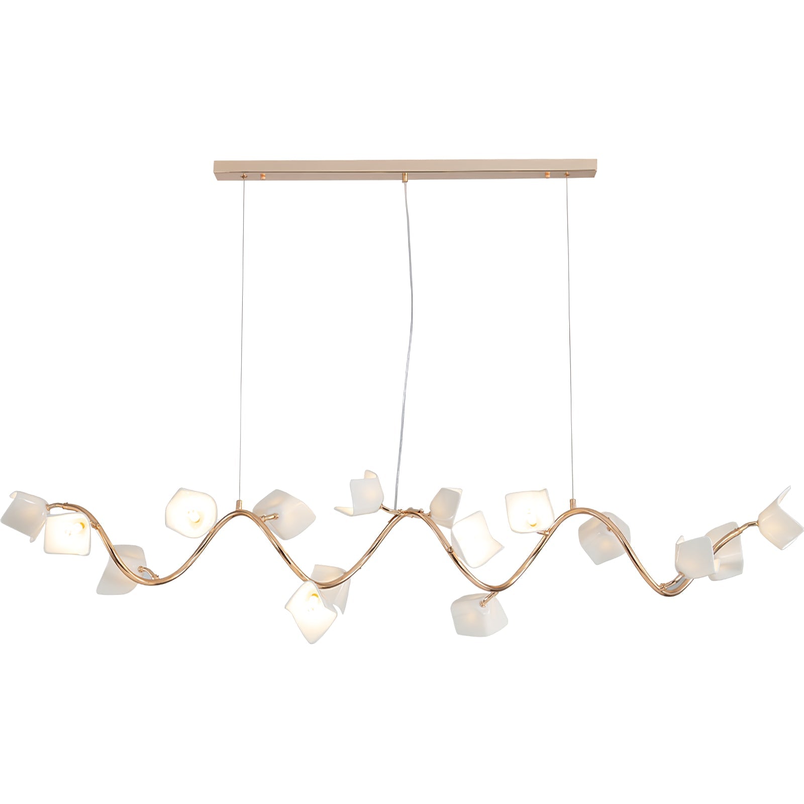 Arthearae Chandelier Postmoderne de Luxe en Céramique Florale - Neutralighting