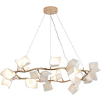 Arthearae Chandelier Postmoderne de Luxe en Céramique Florale - Neutralighting