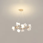 Arthearae Chandelier Postmoderne de Luxe en Céramique Florale - Neutralighting