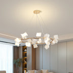 Arthearae Chandelier Postmoderne de Luxe en Céramique Florale - Neutralighting
