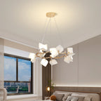 Arthearae Chandelier Postmoderne de Luxe en Céramique Florale - Neutralighting