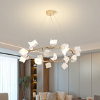 Arthearae Chandelier Postmoderne de Luxe en Céramique Florale - Neutralighting