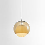 Suspension Double Globe Ombre Verre Moderne Minimaliste Ambiant - Neutralighting
