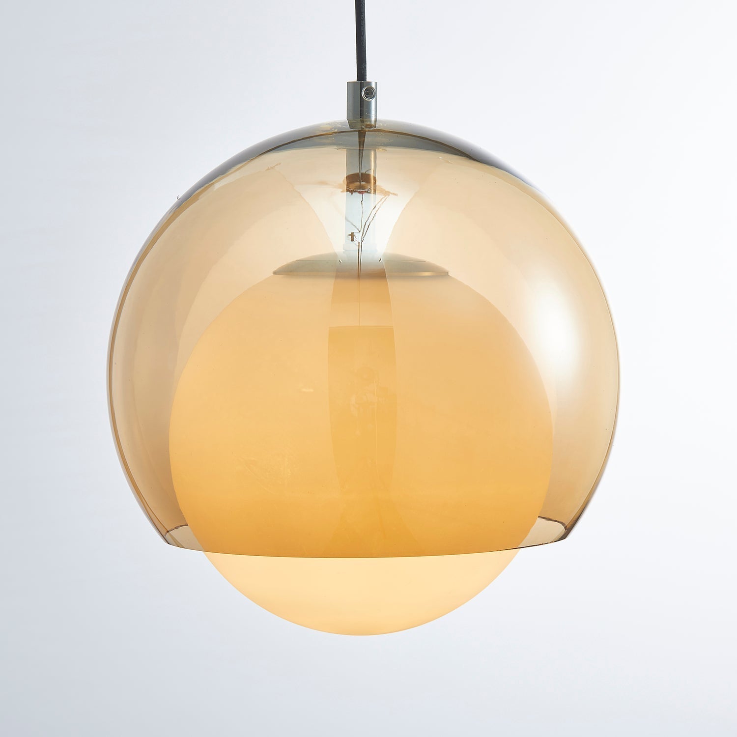 Suspension Double Globe Ombre Verre Moderne Minimaliste Ambiant - Neutralighting