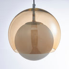 Suspension Double Globe Ombre Verre Moderne Minimaliste Ambiant - Neutralighting