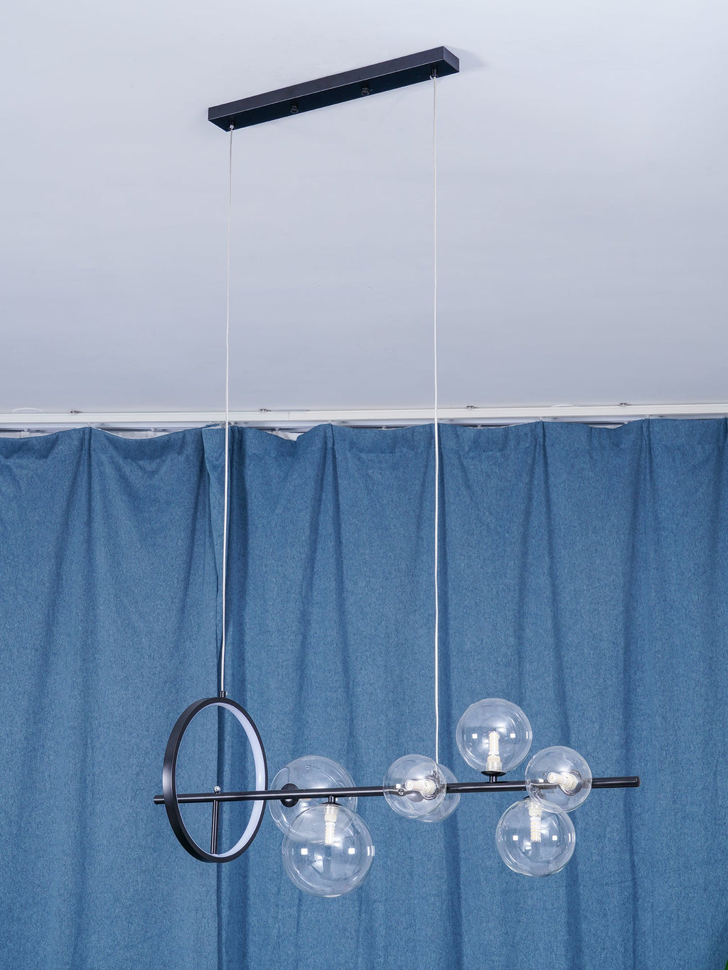 Lustra Chandelier Verre Bulles Nordic Noir - Neutralighting