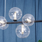 Lustra Chandelier Verre Bulles Nordic Noir - Neutralighting