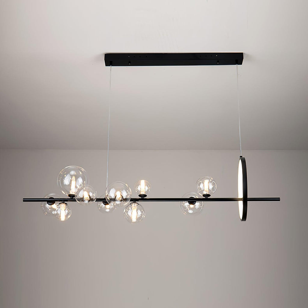 Lustra Chandelier Verre Bulles Nordic Noir - Neutralighting