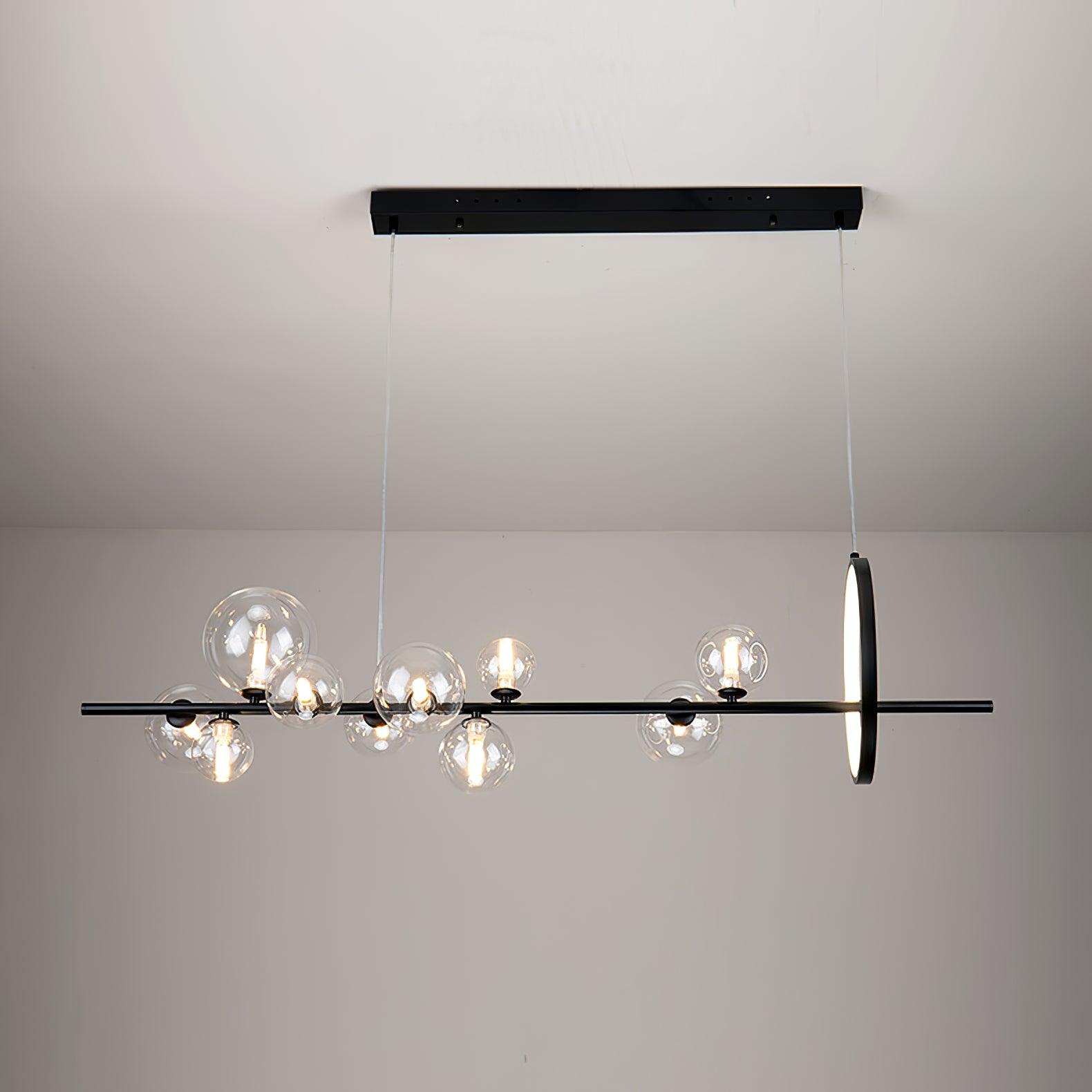 Lustra Chandelier Verre Bulles Nordic Noir - Neutralighting