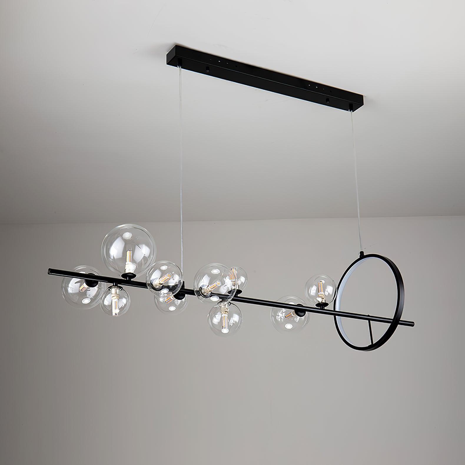 Lustra Chandelier Verre Bulles Nordic Noir - Neutralighting