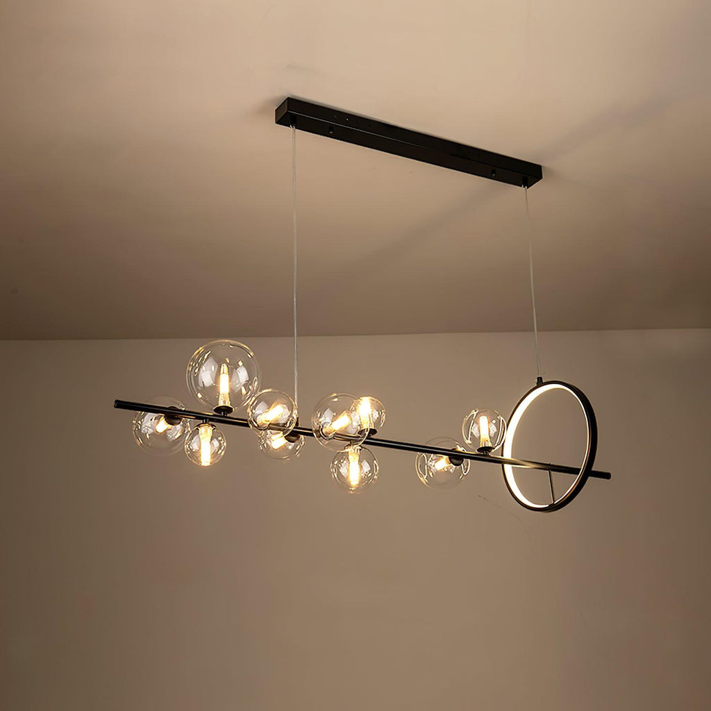 Lustra Chandelier Verre Bulles Nordic Noir - Neutralighting