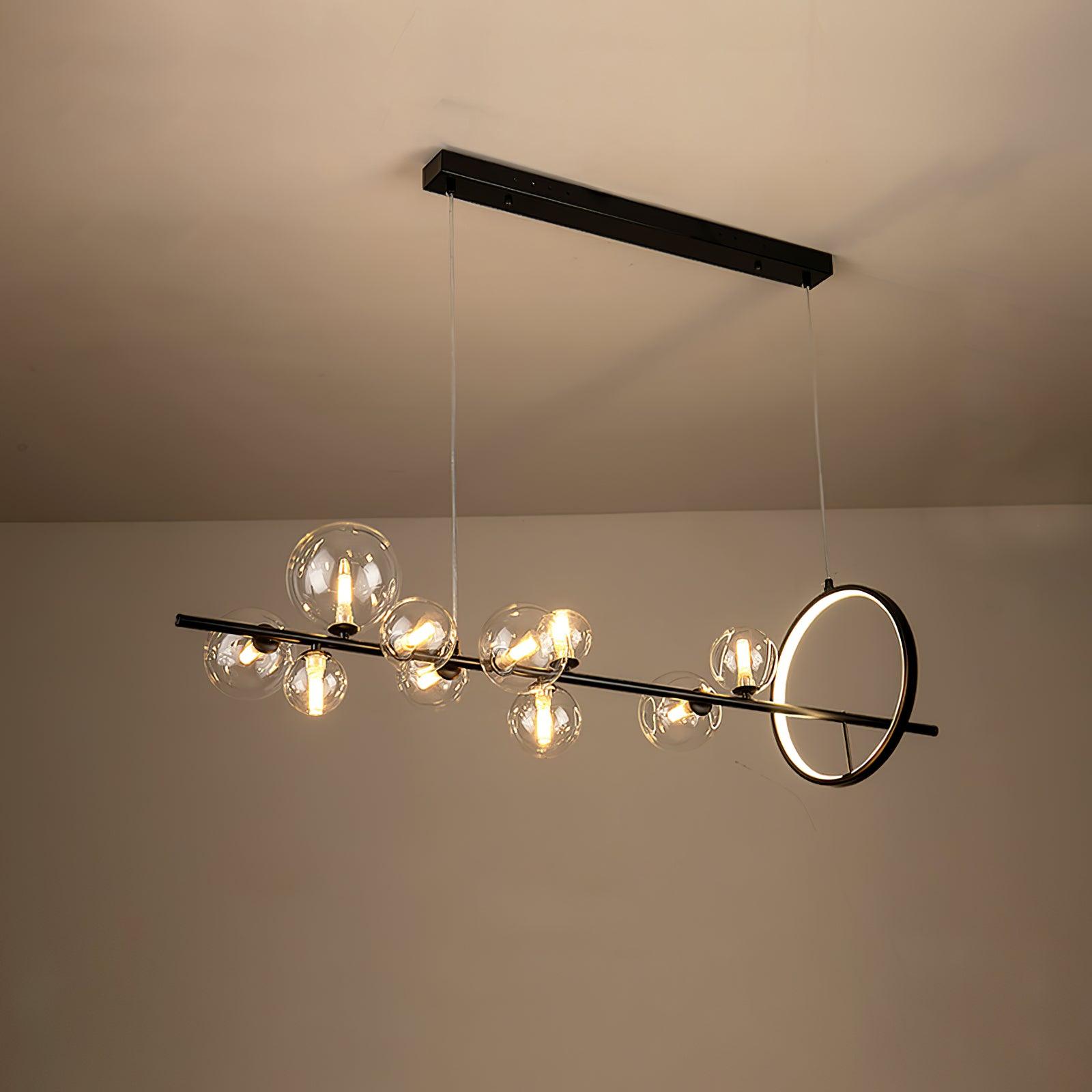 Lustra Chandelier Verre Bulles Nordic Noir - Neutralighting
