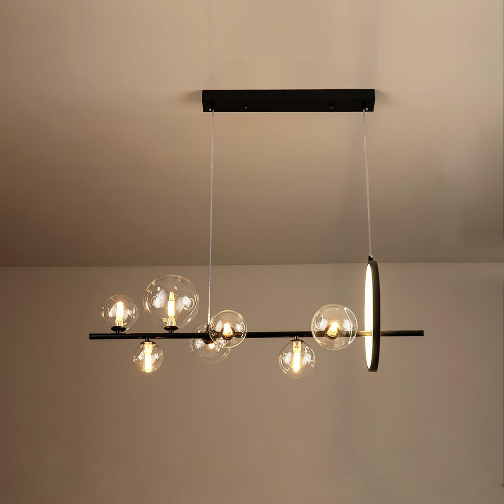 Lustra Chandelier Verre Bulles Nordic Noir - Neutralighting