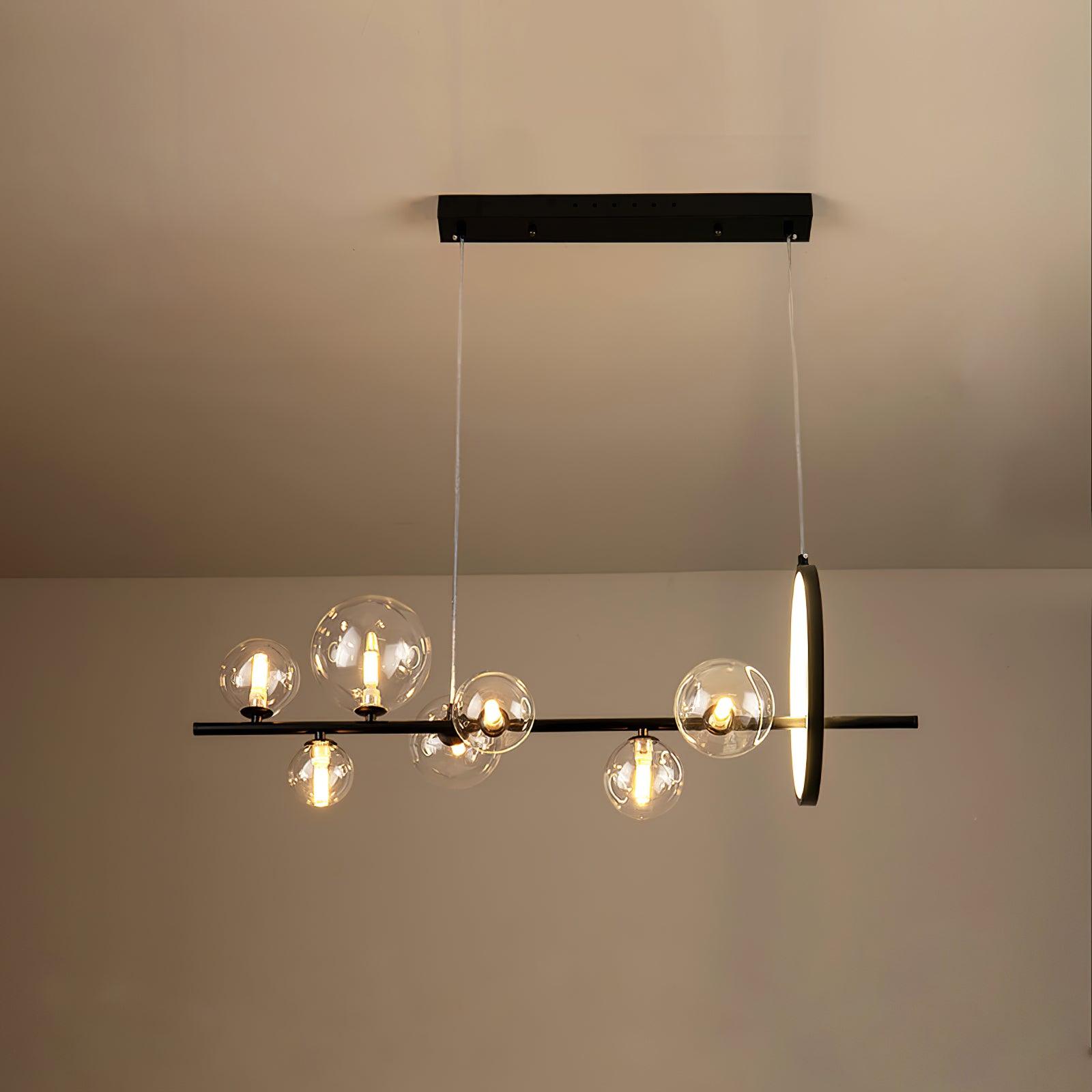 Lustra Chandelier Verre Bulles Nordic Noir - Neutralighting