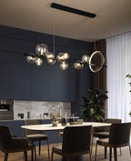 Lustra Chandelier Verre Bulles Nordic Noir - Neutralighting
