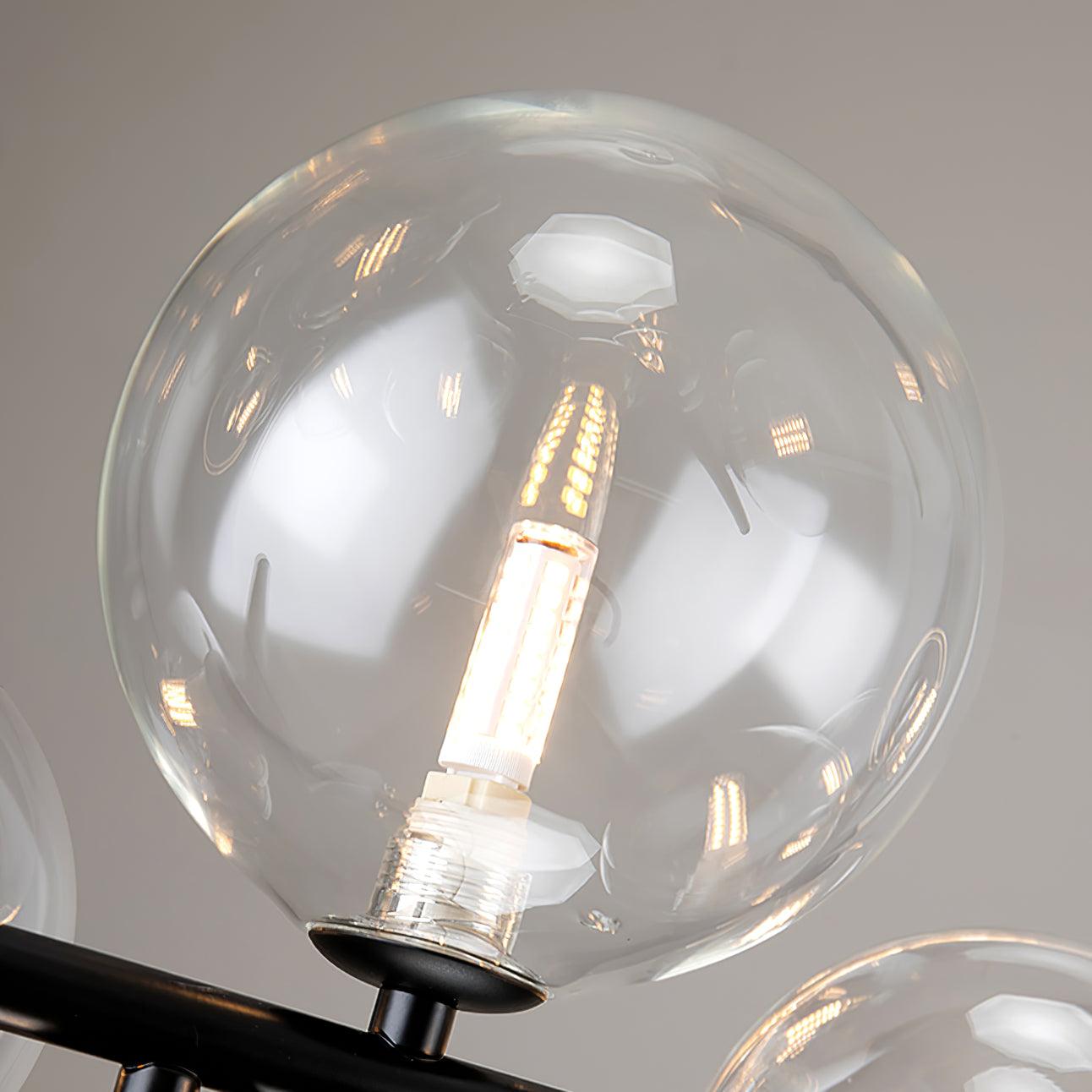Lustra Chandelier Verre Bulles Nordic Noir - Neutralighting