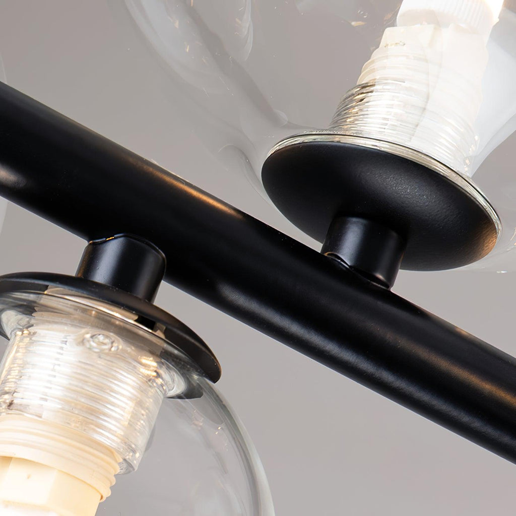 Lustra Chandelier Verre Bulles Nordic Noir - Neutralighting