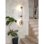 Ilvara Applique Murale Minimaliste Moderne Beige Travertin - Neutralighting