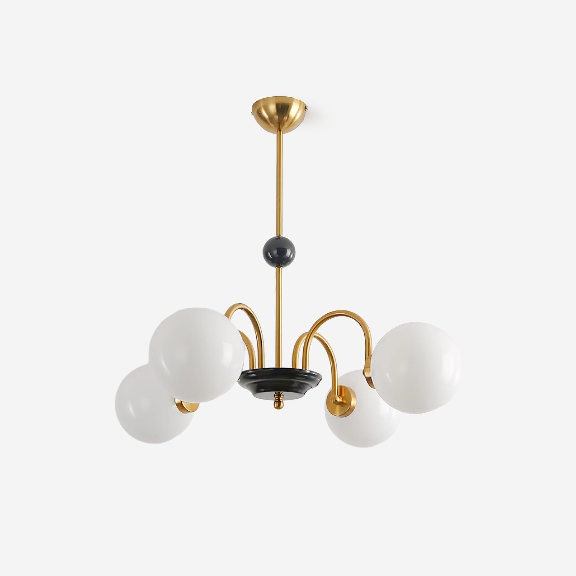 Lustre Courbé Globe Nuances Moderne Rétro Style - Neutralighting