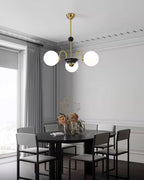 Lustre Courbé Globe Nuances Moderne Rétro Style - Neutralighting