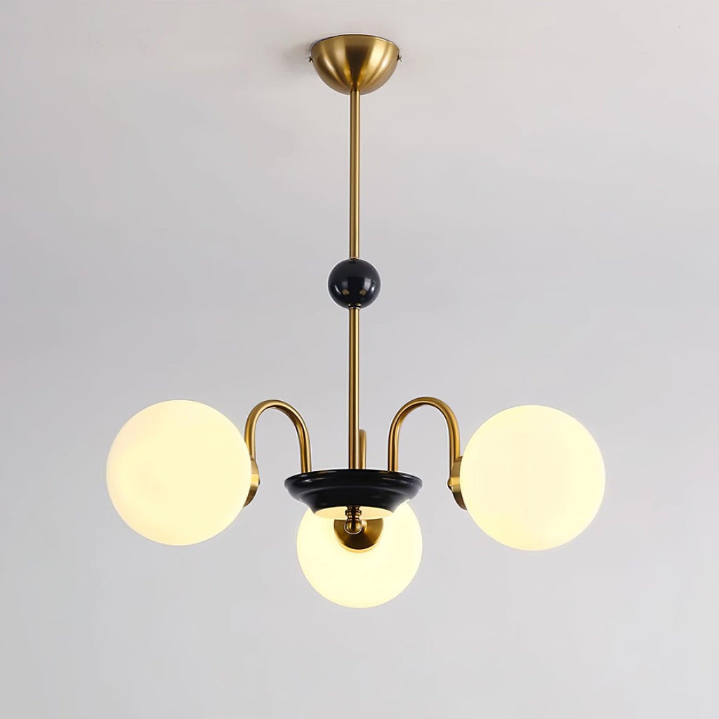 Lustre Courbé Globe Nuances Moderne Rétro Style - Neutralighting