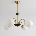 Lustre Courbé Globe Nuances Moderne Rétro Style - Neutralighting