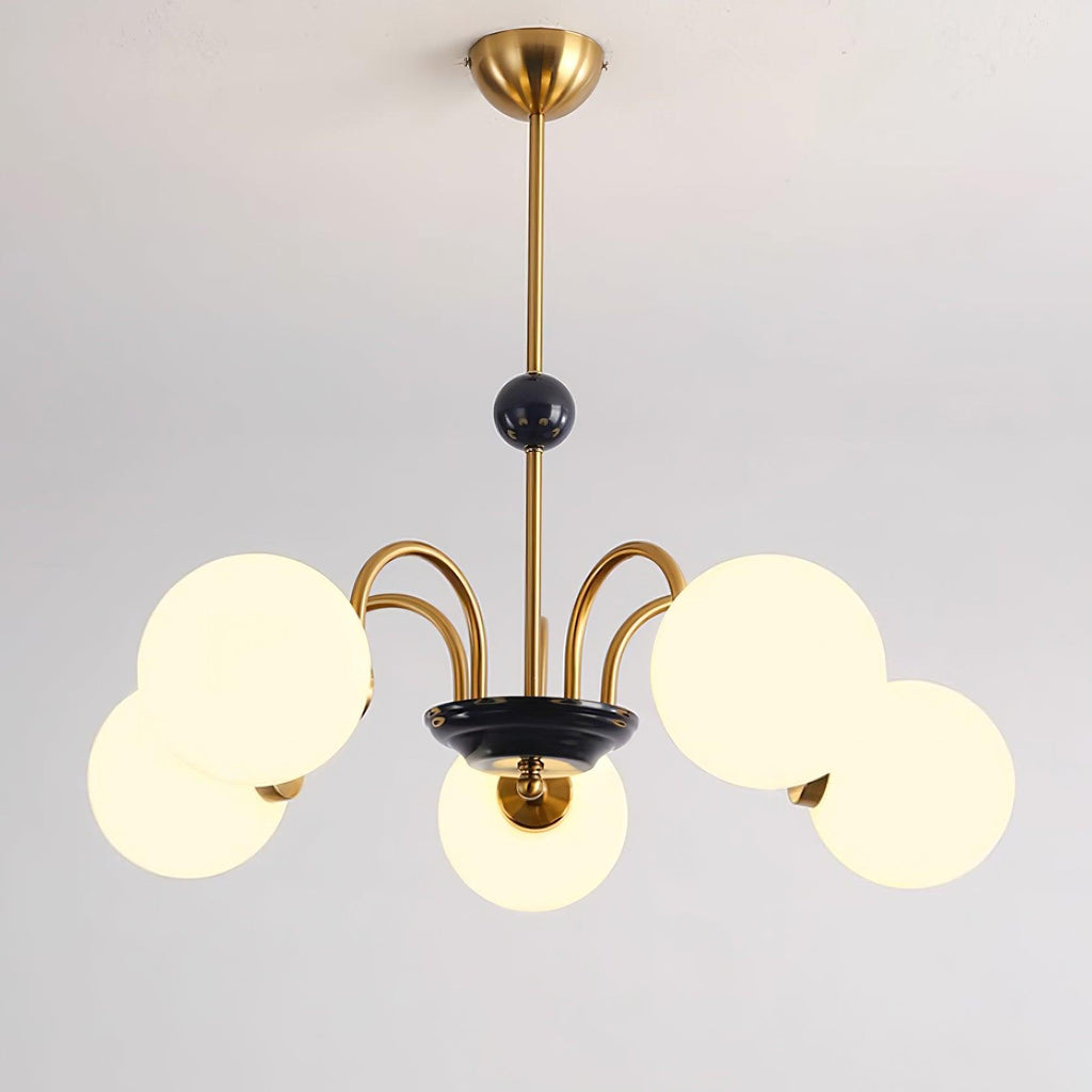 Lustre Courbé Globe Nuances Moderne Rétro Style - Neutralighting