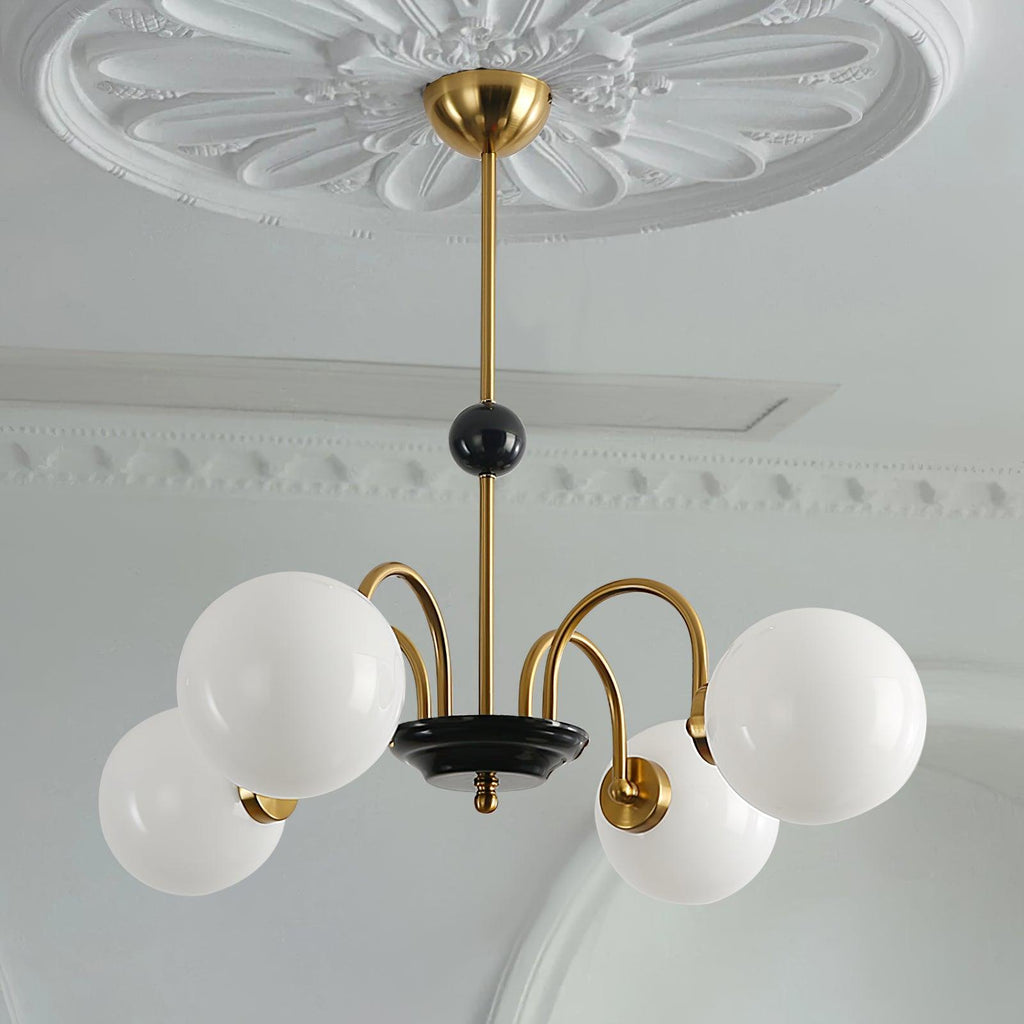Lustre Courbé Globe Nuances Moderne Rétro Style - Neutralighting