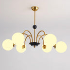 Lustre Courbé Globe Nuances Moderne Rétro Style - Neutralighting