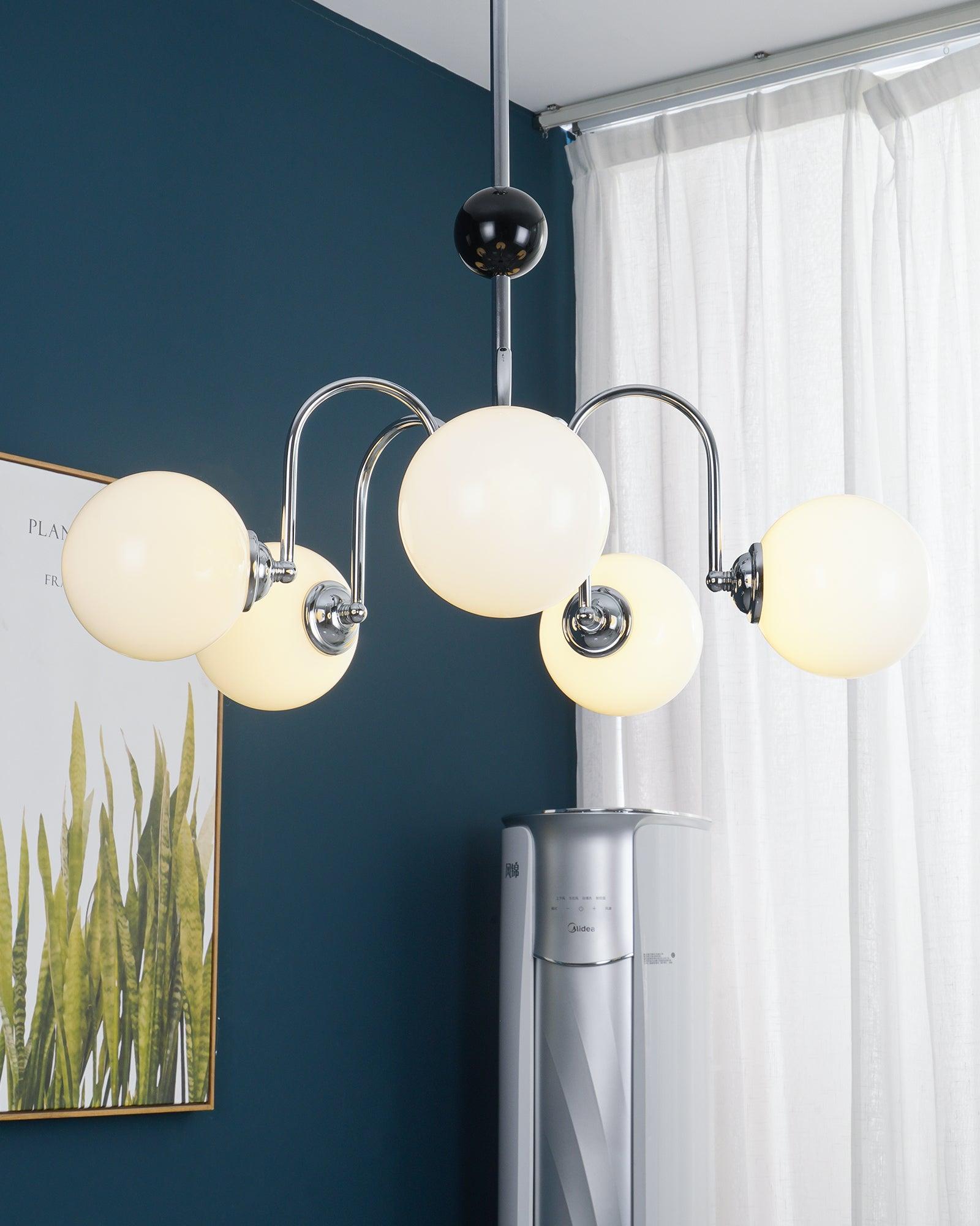 Lustre Courbé Globe Nuances Moderne Rétro Style - Neutralighting