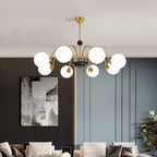 Lustre Courbé Globe Nuances Moderne Rétro Style - Neutralighting