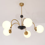 Lustre Courbé Globe Nuances Moderne Rétro Style - Neutralighting
